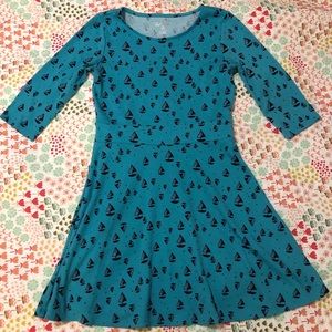 Arizona Jean Co. Girls XL (14/16) Blue Sailboat Dress